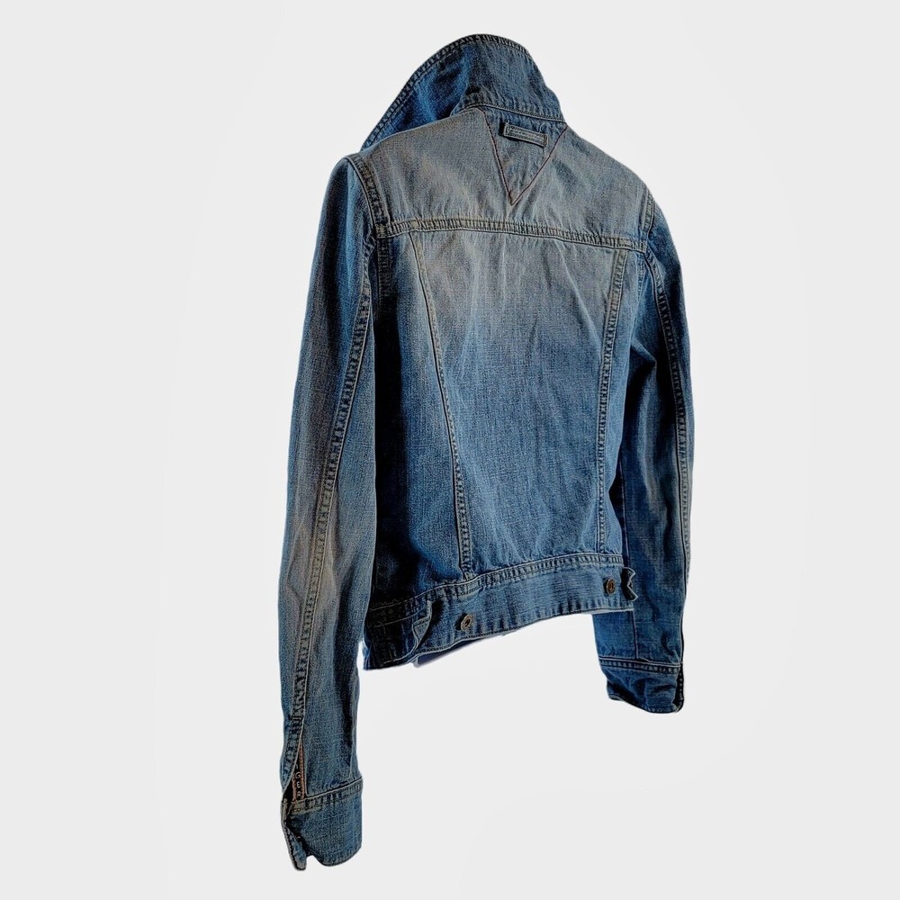 Vintage Tommy Hilfiger Jean Jacket Button Blue Denim Jacket Size Women’s Small - Picture 7 of 12